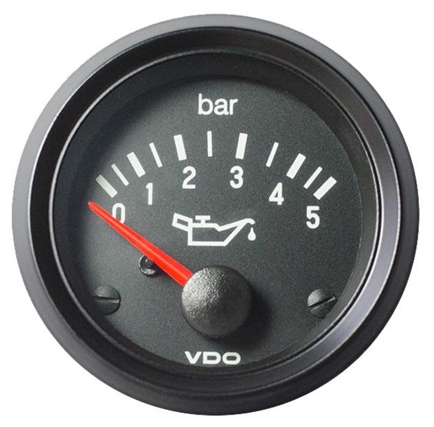 VDO Cockpit International® - Pressione olio motore 5Bar Ø52mm 24V