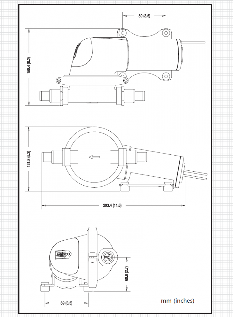 Pompa Di Scarico Doccia 12V/24V 750GPH Per Barche E Yacht - Interruttore Automatico A Galleggiante, Multi Ingresso